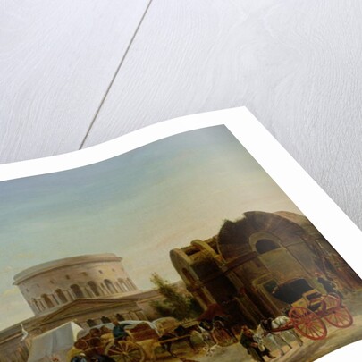 The Barrier at La Villette by Bernard Edouard Swebach