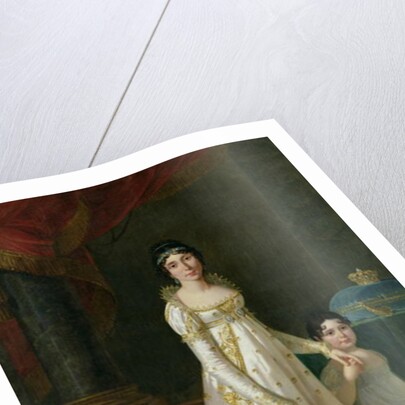 Portrait of Marie-Julie Clary Queen of Naples with her daughter Zenaide Bonaparte 1807 by Robert Lefevre