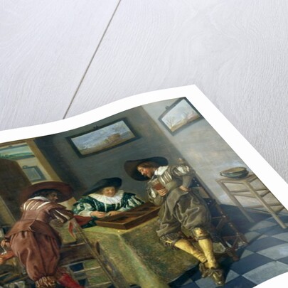 The Game of Backgammon by Dirck Hals