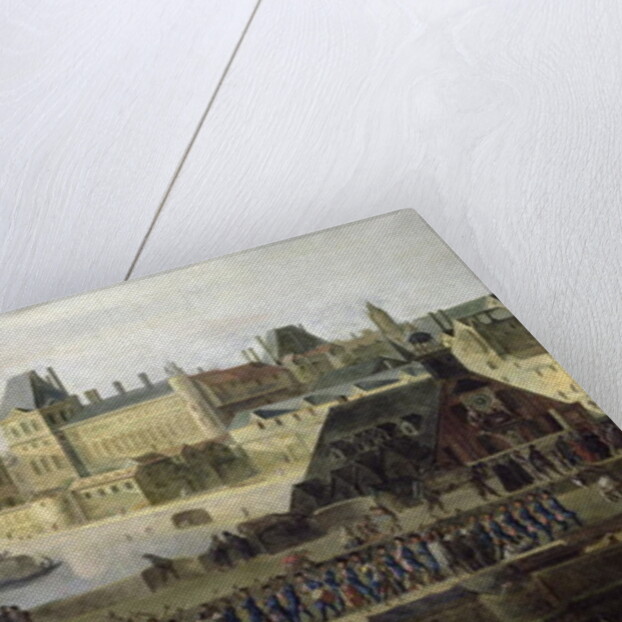 View of the Pont-Neuf and the River Seine looking downstream by Flemish School