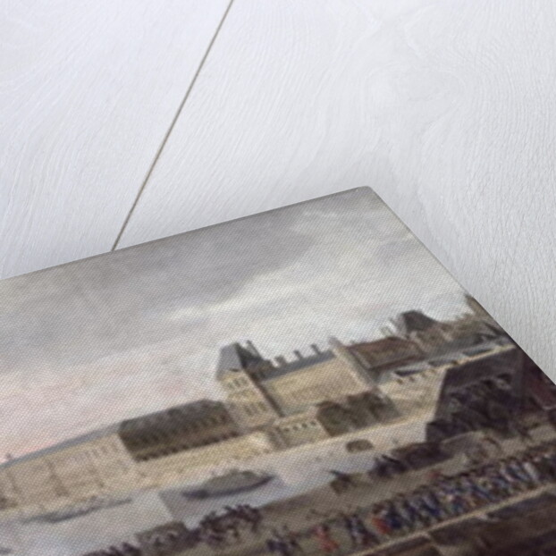 View of the Pont-Neuf and the River Seine looking downstream, c.1633 by Flemish School