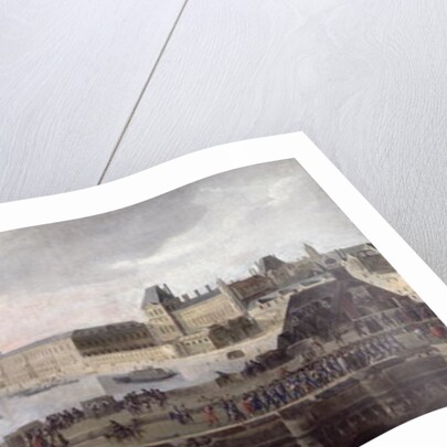 View of the Pont-Neuf and the River Seine looking downstream, c.1633 by Flemish School