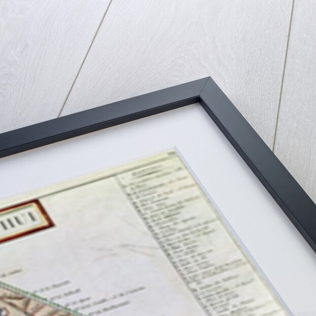 Map of Paris, June 1800 by French School