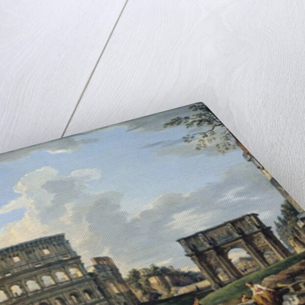 The Colosseum and the Arch of Constantine by Giovanni Paolo Pannini or Panini