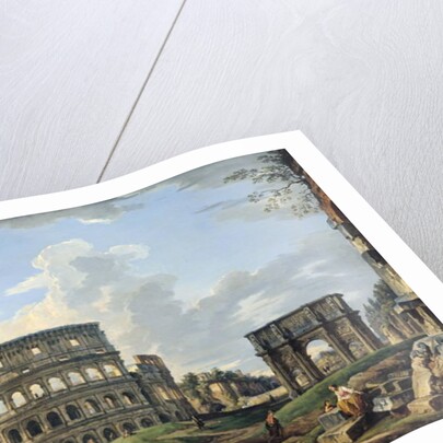 The Colosseum and the Arch of Constantine by Giovanni Paolo Pannini or Panini
