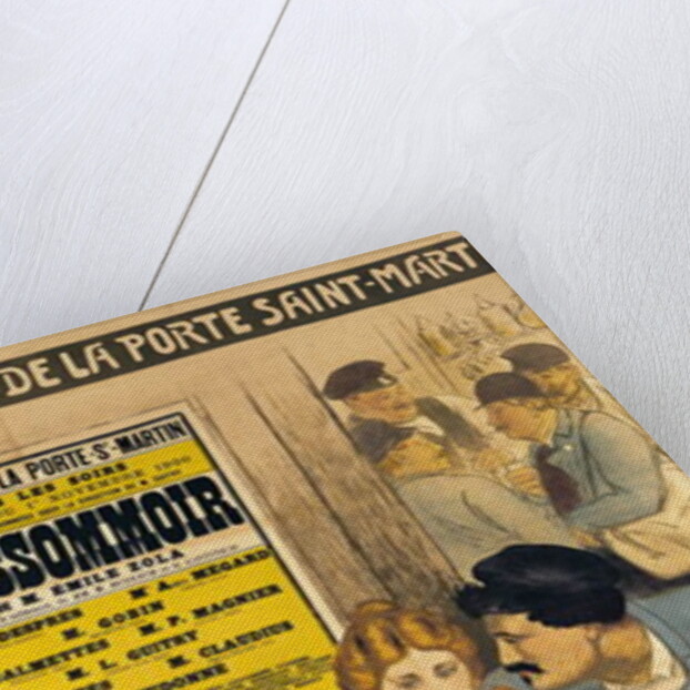 Poster advertising 'L'Assommoir' by M.M.W. Busnach and O. Gastineau at the Porte Saint-Martin Theatre, 1900 by Theophile Alexandre Steinlen