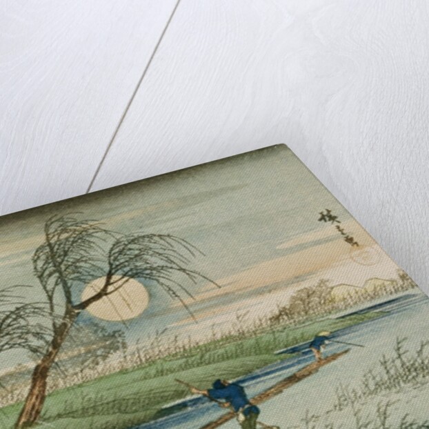 Full Moon at Seba by Ando or Utagawa Hiroshige