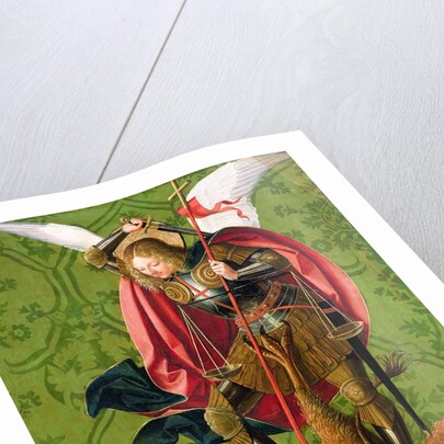 St. Michael Killing the Dragon, 16th century by Josse Lieferinxe