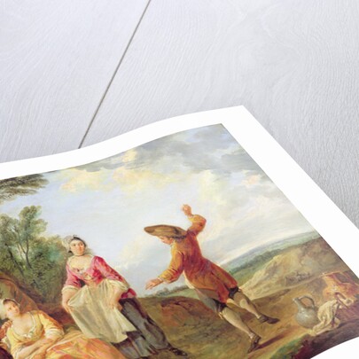 The Rustic Dance by Francois Louis Joseph Watteau