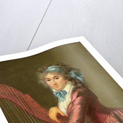 Portrait of a Young Harpist by Adele Romany