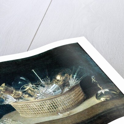 Still Life with a Basket of Glasses, 1644 by Sebastian Stoskopff