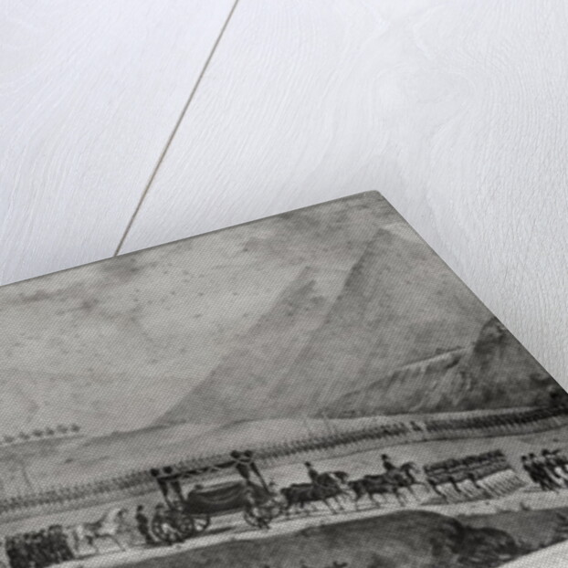 The Funeral Cortege of Napoleon Bonaparte at Saint Helena, 9th May 1821 by Jean Joseph Benjamin Constant