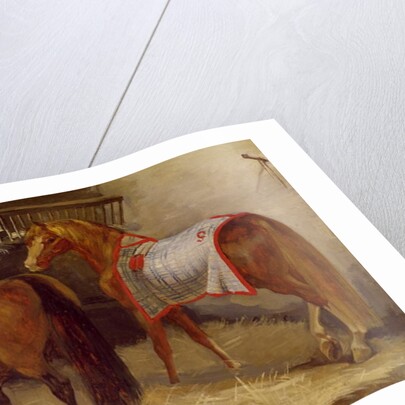 Horses in the Stables by Theodore Gericault