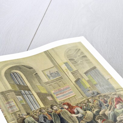 Italian Emigrants at Gare Saint-Lazare by Henri Meyer