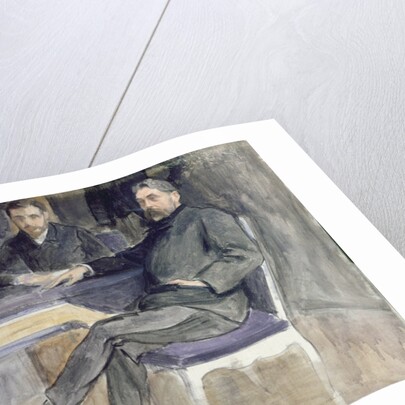 Study for a Portrait of Stephane Mallarme and his Friends from 'La Revue Independante', 1889 by Jacques-Emile Blanche