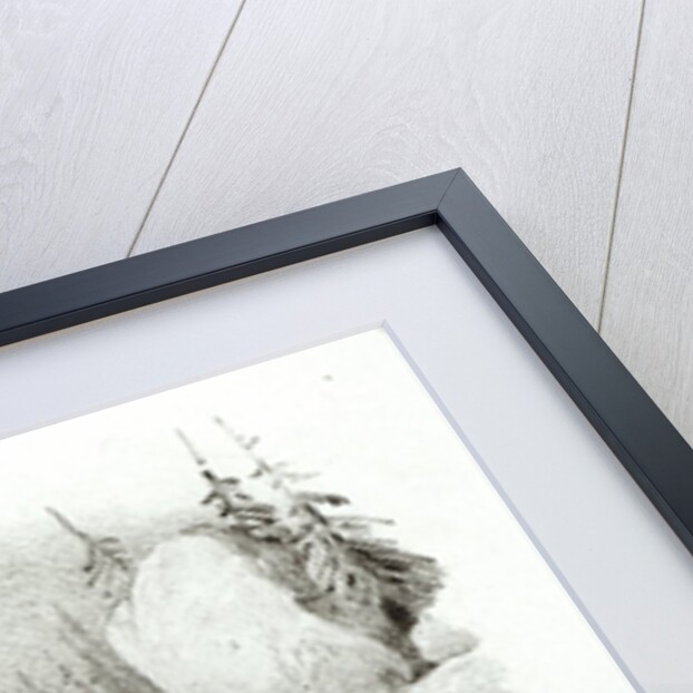 Alphonse de Lamartine and Elvire on the Lake at Bourget by Victor (after) Adam