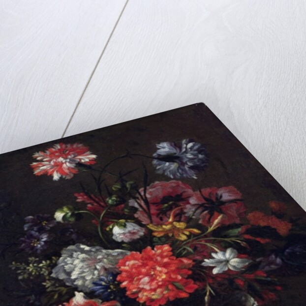 Flowers in a Glass Vase by Nicolas Baudesson