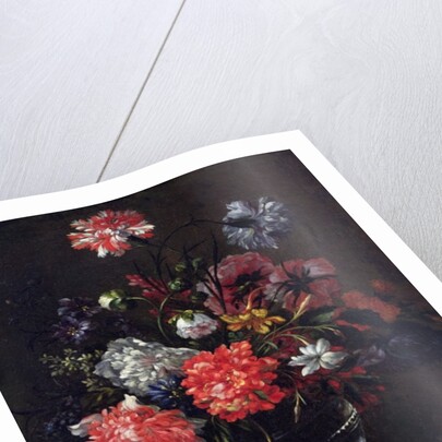 Flowers in a Glass Vase by Nicolas Baudesson