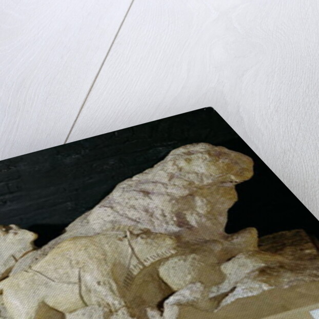 Copy of a sculpture of bisons, from Le Tuc-d'Audoubert, Magdalenian by School French