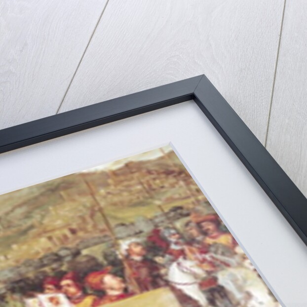 Tournament in Honour of Christian I of Denmark at Castello di Malpaga in 1474 by Girolamo Romanino