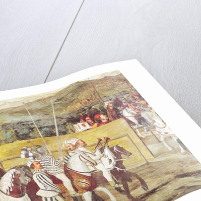 Tournament in Honour of Christian I of Denmark at Castello di Malpaga in 1474 by Girolamo Romanino