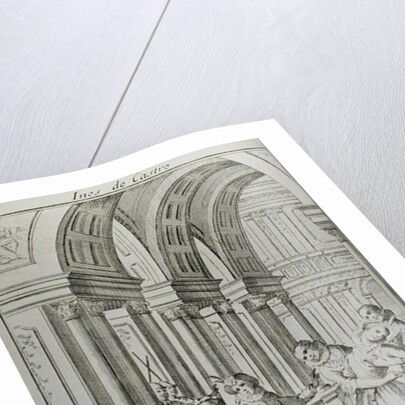 Illustration from the frontispiece of 'Ines de Castro' by Antoine Houdar de La Motte engraved by Ferdinando Fambrini by Giuseppe Paladini