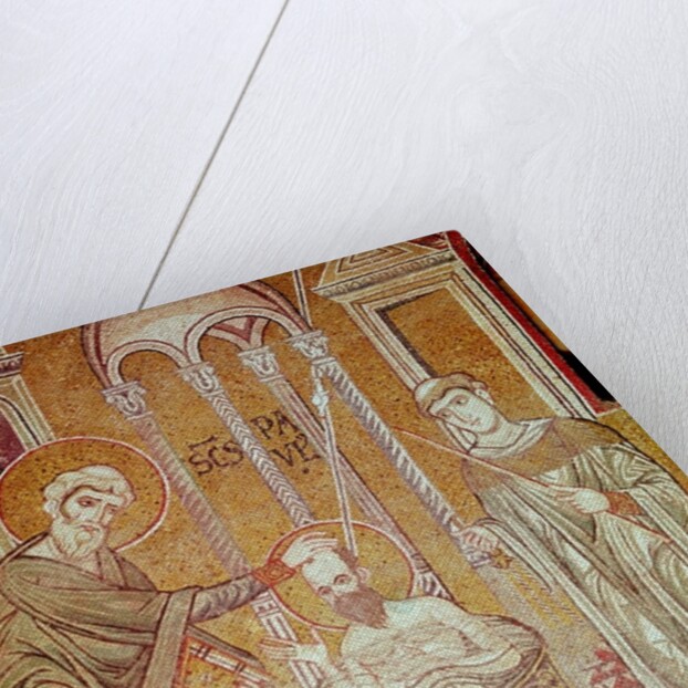 The Baptism of St. Paul by Ananias by Byzantine School
