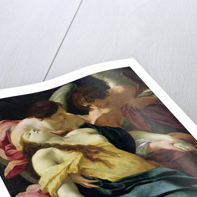 Mary Magdalene Carried by Angels, 17th century by Simon Vouet