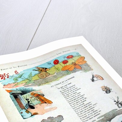 The Cicada and the Ant by Benjamin Rabier