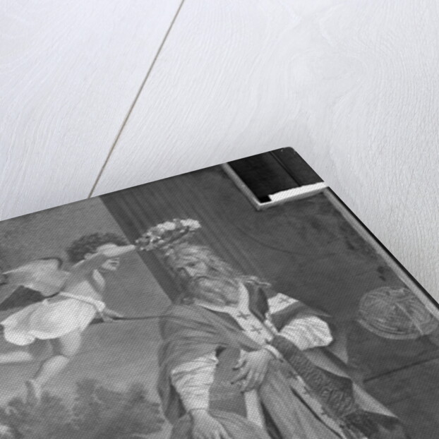 St. Denis Crowned by an Angel by Nicolas (attr.to) Poussin