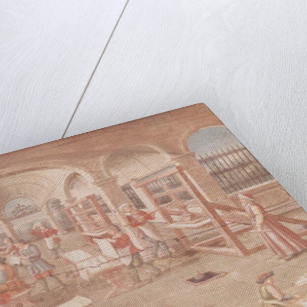 Interior of a Printing Works in the 16th Century by French School