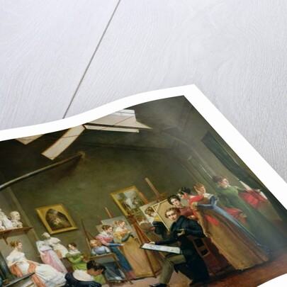 Interior of Alexandre Denis Abel de Pujol's Studio by Adrienne-Marie Grandpierre-Deverzy