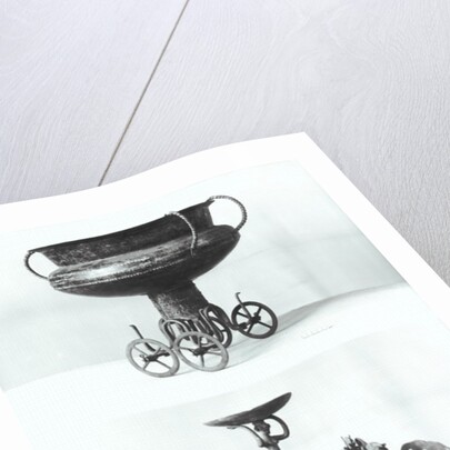 Two votive chariots for collecting rainwater by Age Bronze