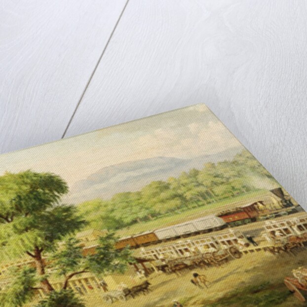 Railway in the Valley of Mexico, 1869 by Luiz Coto