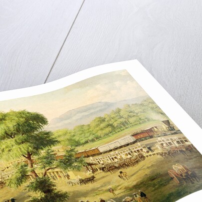 Railway in the Valley of Mexico, 1869 by Luiz Coto