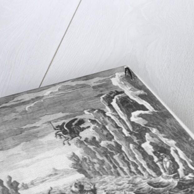 Set design by Torelli for 'Andromede' by Pierre Corneille by Francois Chauveau
