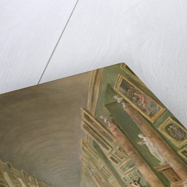 The Grand Gallery of the Louvre between 1801 and 1805 by Hubert Robert