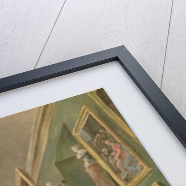 The Grand Gallery of the Louvre between 1801 and 1805 by Hubert Robert