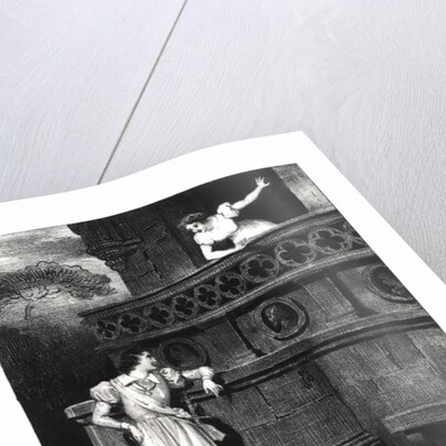 Scene from Act III of 'Romeo and Juliet' by William Shakespeare by Achille Deveria