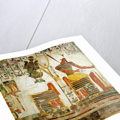 The Gods Osiris and Atum by Egyptian 19th Dynasty