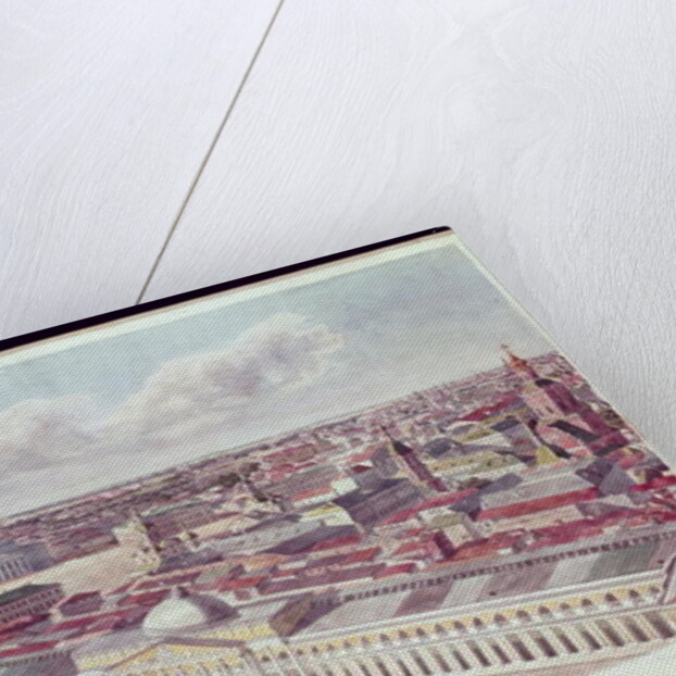 Panorama of Moscow, depicting the department store 'Gum' and the Bolshoi Theatre in Red Square, 1819 by Gadolle Gadolle