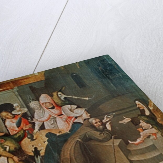 Triptych of the Temptation of St. Anthony, detail of the central panel by Hieronymus (after) Bosch