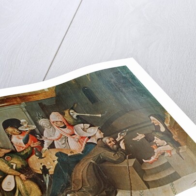 Triptych of the Temptation of St. Anthony, detail of the central panel by Hieronymus (after) Bosch