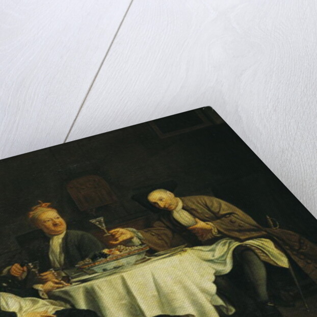 The Poet Alexis Piron at the Table with his Friends, Jean Joseph Vade and Charles Colle by Etienne Jeaurat