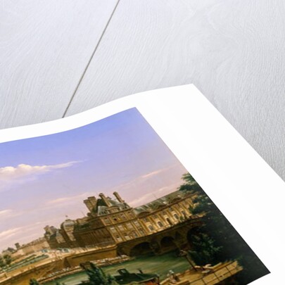 View of the Gardens and Palace of the Tuileries from the Quai d'Orsay, 1813 by Etienne Bouhot