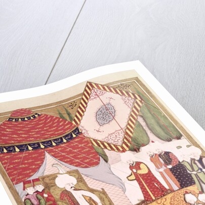 The Coronation of Sultan Selim I from the 'Hunername' by Lokman by Ottoman School