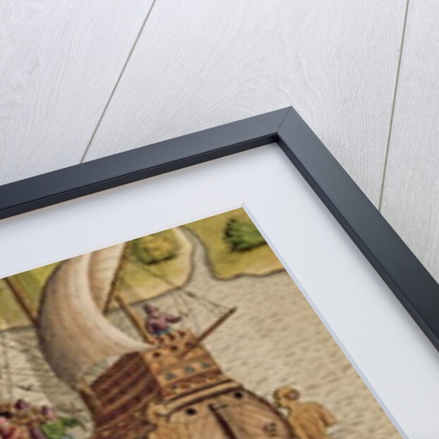 The Lusitanians send a second Boat towards me by Theodor de Bry