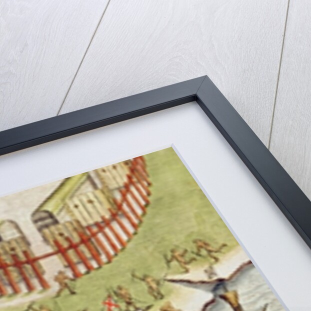 Naval Battle between the Portuguese and French in the Seas off the Potiguaran Territories by Theodor de Bry