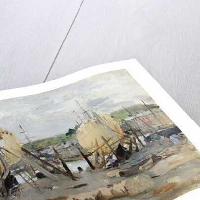 Boat building, 1874 by Berthe Morisot