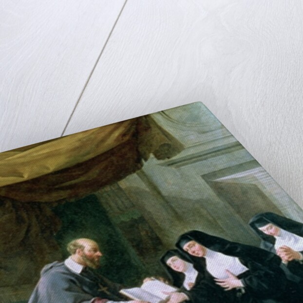 St. Francois de Sales Giving the Rule of the Visitation to St. Jeanne de Chantal by Noel Halle